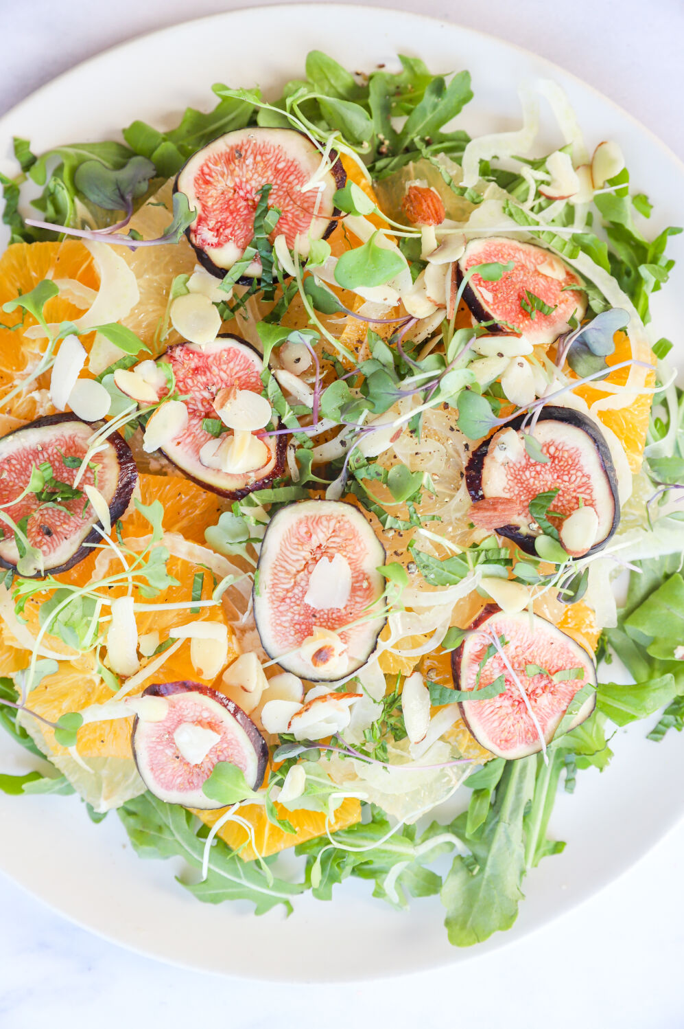 Immune Boosting Citrus Salad with Microgreens - Jihi Kitchen
