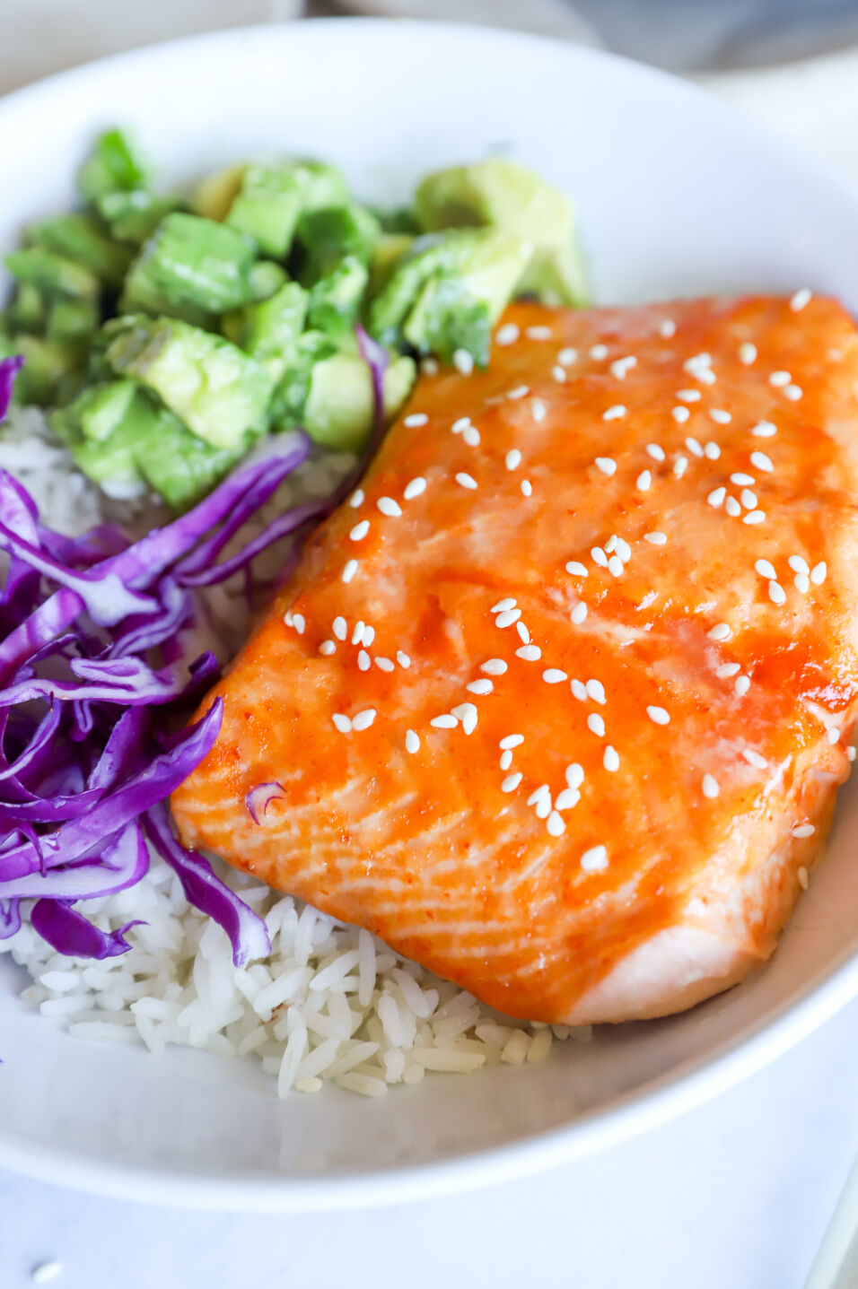 Honey Glazed Sriracha Salmon - Jihi Kitchen
