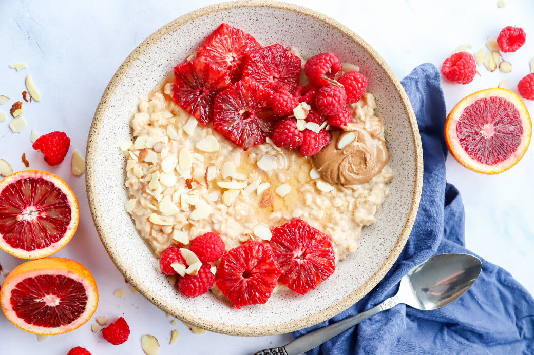 blood orange raspberry oatmeal recipe