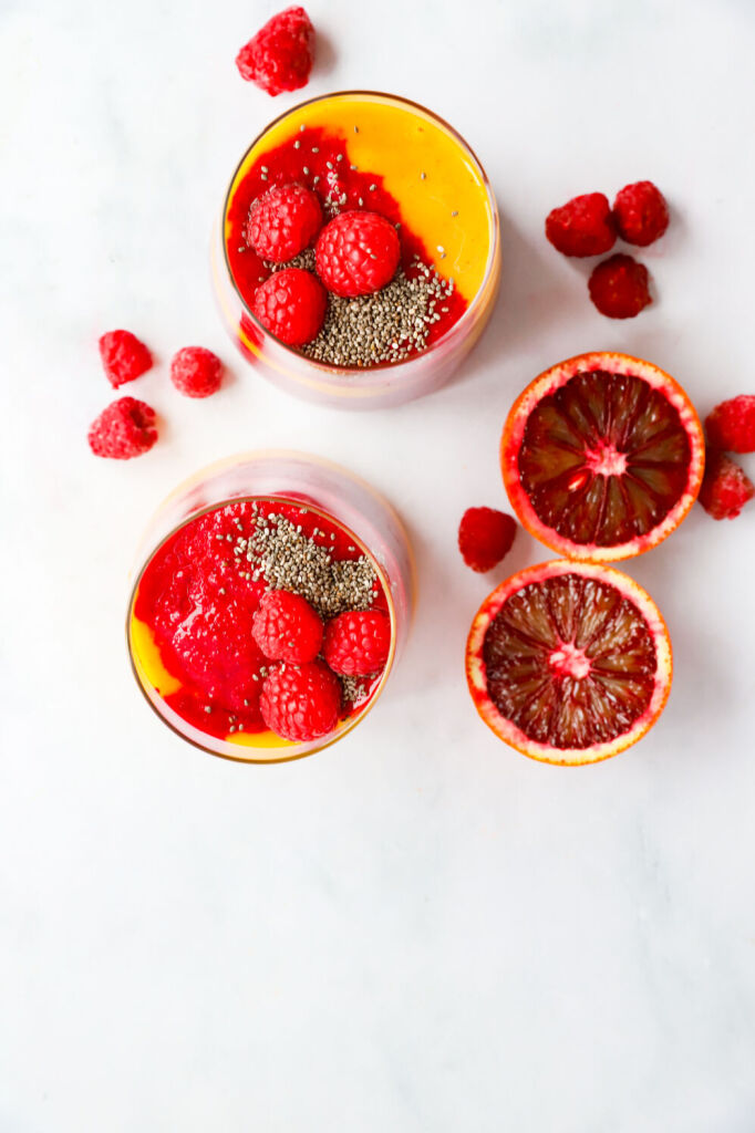 Immune-boosting citrus smoothie with ginger and beets