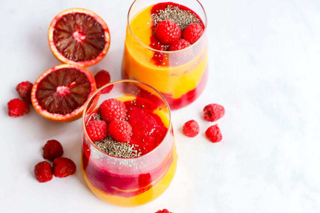 Immune-boosting citrus smoothie with ginger and beets