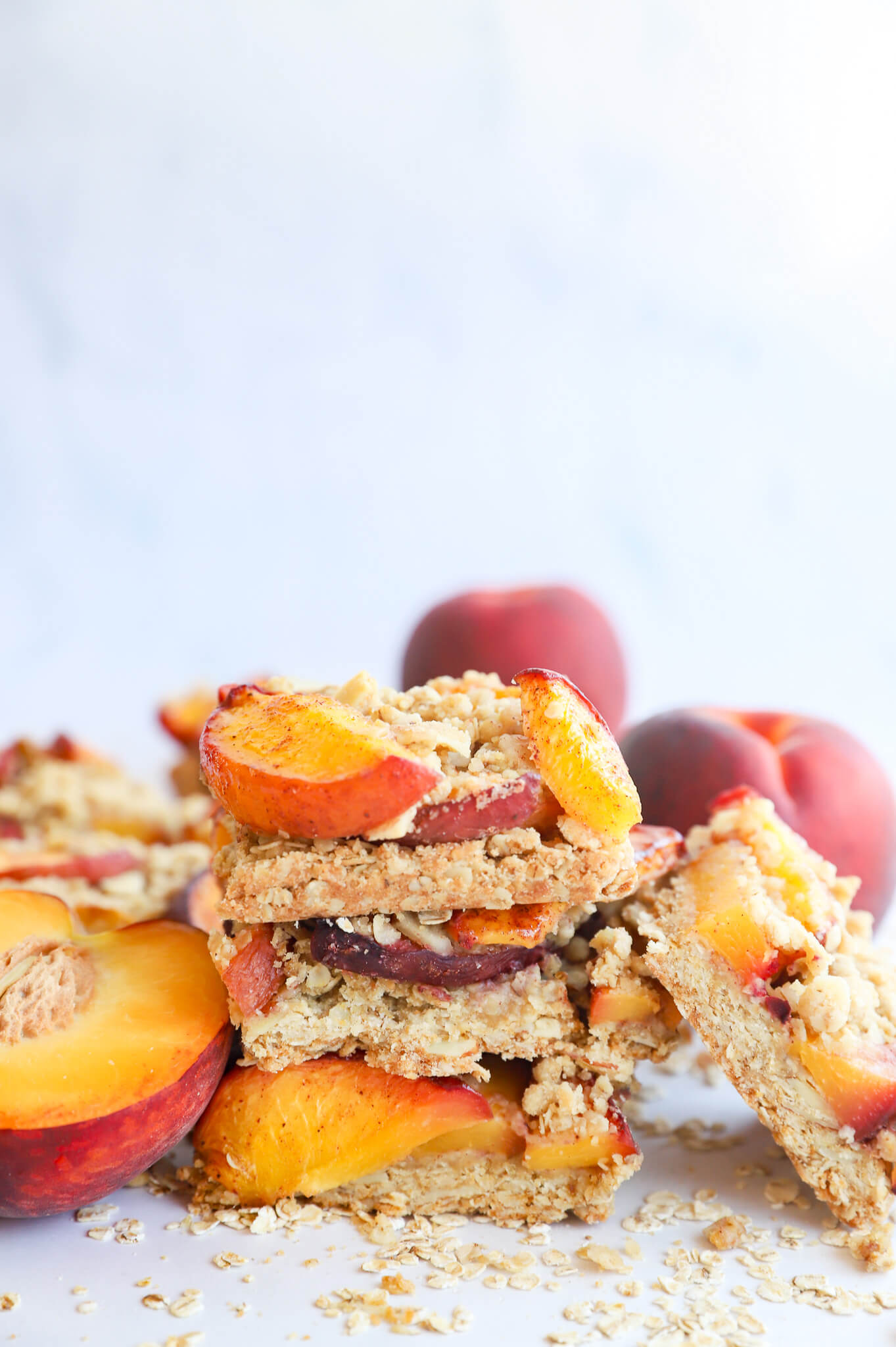 Peach Oatmeal Bars - Jihi Kitchen